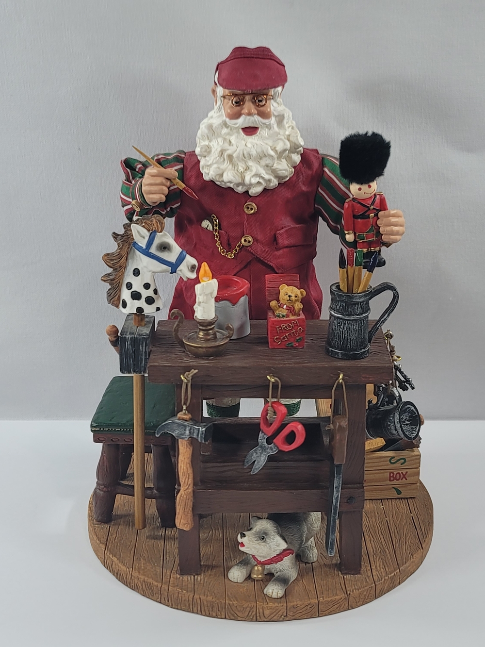 Santa's Workshop Kirkland Signature Fabric Mache Figure Christmas